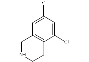 5,7-dichloro-1,2,3,4-tetrahydroisoquinoline structure, CAS 89315-56-0
