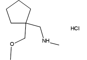 (3)1-(1-(methoxymethyl)cyclopentyl)-N-methylmethanamine structure, CAS 1566738-01-9