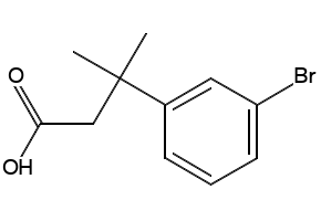 2-(3-Bromophenyl)-3-methylbutanoic acid structure, CAS 1226304-46-6