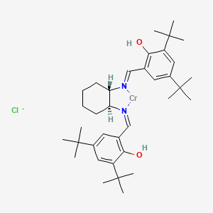 (1S,2S)-(-)-[1,2-CYCLOHEXANEDIAMINO-N,N'-BIS(3,5-DI-T-BUTYLSALICYLIDENE)]CHROMIUM(III)CHLORIDE structure, CAS 219143-92-7