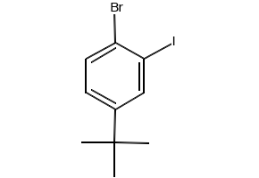 1-BroMo-4-tert-butyl-2-iodo-benzene structure, CAS 916747-51-8
