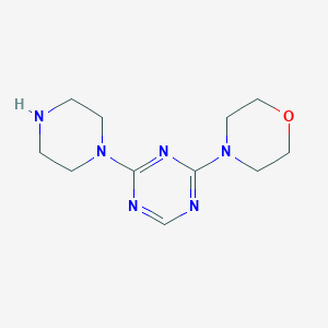 Poly[(6-(4-morpholinyl)-1,3,5-triazine-2,4-diyl)-1,4-piperazinediyl structure, CAS 93058-67-4