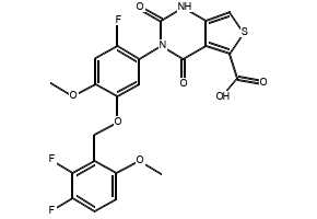 Linzagolix structure, CAS 935283-04-8