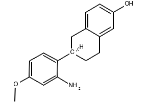 2-Naphthalenol, 6-(2-amino-4-methoxyphenyl)-5,6,7,8-tetrahydro- structure, CAS 722520-36-7