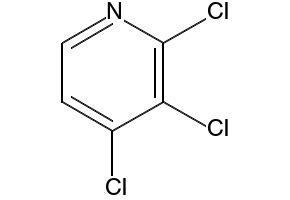 2,3,4-Trichloropyridine structure, CAS 55934-02-6