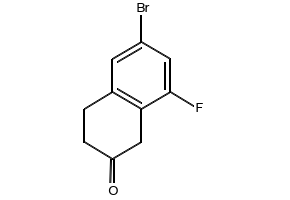 2(1H)-Naphthalenone, 6-bromo-8-fluoro-3,4-dihydro- structure, CAS 1337857-08-5