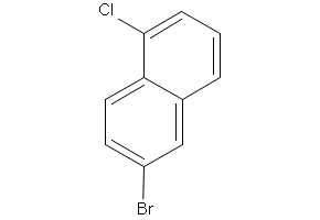 1-Bromo-6-chloronaphthalene structure, CAS 676266-14-1