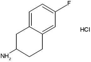 8-Fluoro-1,2,3,4-tetrahydro-naphthalen-2-ylamine structure, CAS 1267693-88-8