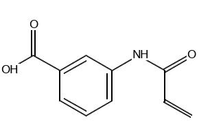 3-(prop-2-enamido)benzoic acid structure, CAS 17090-28-7