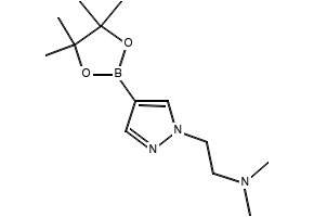 N,N-dimethyl-2-(4-nitro-1H-pyrazol-1-yl)ethanamine structure, CAS 1257078-45-7