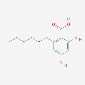 3-hexylresorcylic acid structure, CAS 2749340-58-5