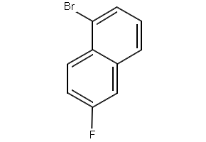 1-Bromo-6-fluoronaphthalene structure, CAS 59079-74-2