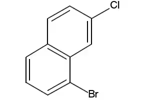 1-Bromo-7-chloronaphthalene structure, CAS 29016-72-6