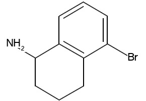 5-BROMO-1,2,3,4-TETRAHYDRONAPHTHALEN-1-AMINE structure, CAS 405142-63-4