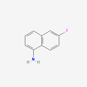 1-Naphthalenamine,6-iodo-(9CI) structure, CAS 133298-67-6