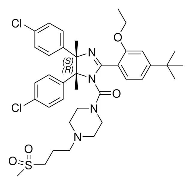 [(4R,5S)-4,5-Bis(4-chlorophenyl)-2-[4-(1,1-dimethylethyl)-2-ethoxyphenyl]-4,5-dihydro-4,5-dimethyl-1H-imidazol-1-yl][4-[3-(methylsulfonyl)propyl]-1-piperazinyl]methanone structure, CAS 939981-39-2