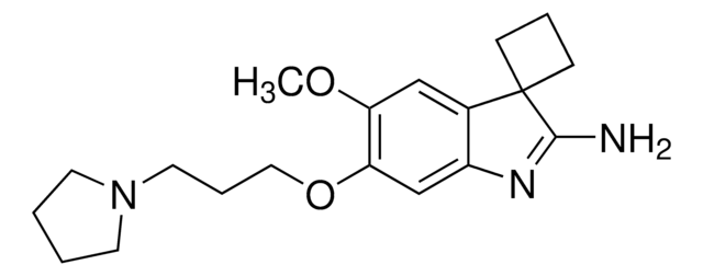 5'-Methoxy-6'-[3-(1-pyrrolidinyl)propoxy]spiro[cyclobutane-1,3'-[3H]indol]-2'-amine structure, CAS 1527503-11-2