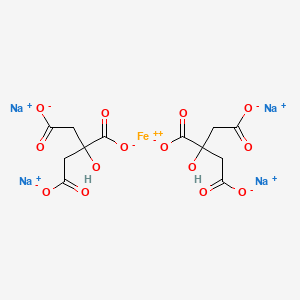 Sodium ferrous citrate structure, CAS 43160-25-4