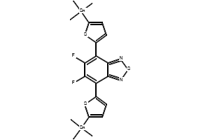 5,6-Difluoro-4,7-bis(5-(trimethylstannyl)thiophen-2-yl)benzo[c][1,2,5]thiadiazole structure, CAS 1421762-30-2
