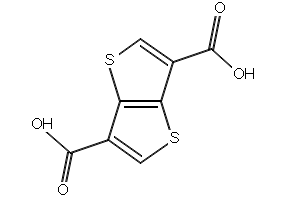 Thieno[3,2-b]thiophene-3,6-dicarboxylic acid structure, CAS 1805838-30-5