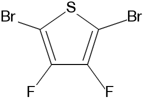 2,5-Dibromo-3,4-difluorothiophene structure, CAS 347838-15-7