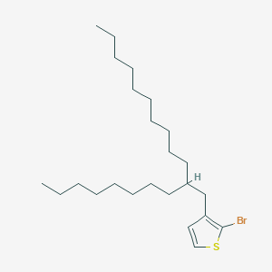 2-Bromo-3-(2-octyl-dodecyl)-thiophene structure, CAS 1268060-77-0