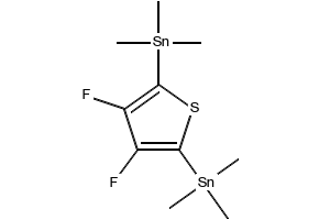 3,4-Difluoro-2,5-bis-trimethylstannanyl-thiophene structure, CAS 870718-97-1