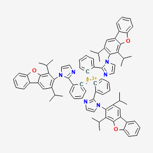 Tris[1-(2,4-diisopropyldibenzo[b,d]furan-3-yl)-2-phenyl-1H-iMidazole] iridiuM(III) structure, CAS 1331833-06-7