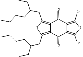 1,3-dibromo-5,7-bis(2-ethylhexyl)benzo[1,2-c:4,5-c']dithiophene-4,8-dione structure, CAS 1415929-76-8