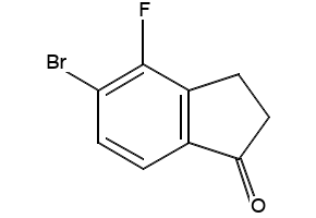 5-bromo-4-fluoroindan-1-one structure, CAS 127425-74-5