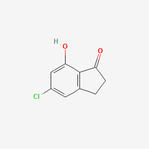 5-Chloro-7-hydroxy-1-indanone structure, CAS 2A-1194949