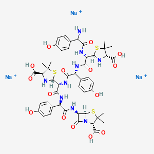 Amoxicillin trimer trisodium salt structure, CAS 94703-34-1