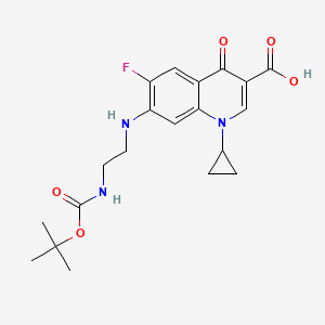 N-(TERT-BUTOXYCARBONYL) DESETHYLENE CIPROFLOXACIN structure, CAS 105589-00-2