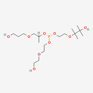 7-[2-(2-hydroxymethylethoxy)methylethoxy]tetramethyl-3,6,8,11-tetraoxa-7-phosphatridecane-1,13-diol structure, CAS 36788-39-3