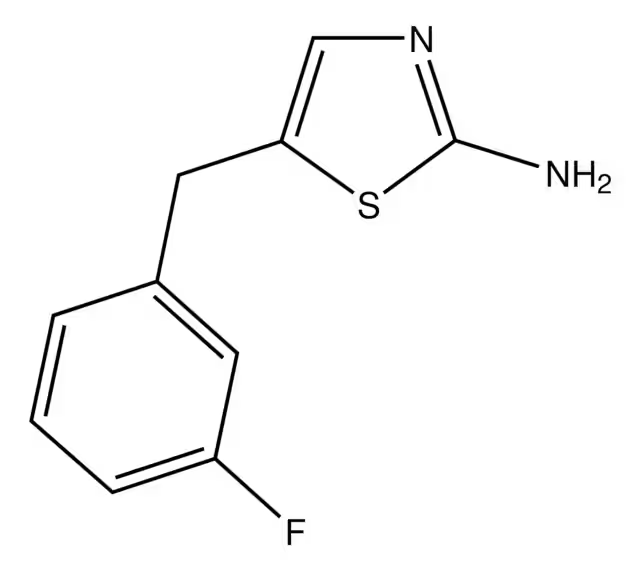 5-(3-FLUOROBENZYL)-1,3-THIAZOL-2-AMINE structure, CAS 884497-40-9