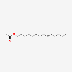 cis-9-Tetradecen-1-ol acetate structure, CAS 61319-25-3