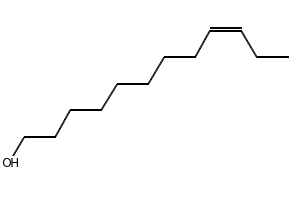 (Z)-9-Dodecen-1-ol structure, CAS 35148-18-6