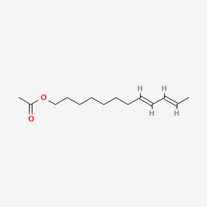 (E,E)-8,10-dodecadienyl acetate structure, CAS 53880-51-6