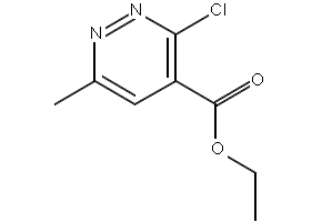 ETHYL 3-CHLORO-6-METHYLPYRIDAZINE-4-CARBOXYLATE structure, CAS 1445-53-0