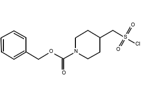 benzyl 4-((chlorosulfonyl)Methyl)piperidine-1-carboxylate structure, CAS 1211587-42-6