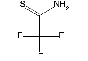 2,2,2-trifluoroethanethioamide structure, CAS 421-52-3