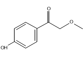 1-(4-hydroxyphenyl)-2-methoxyethan-1-one structure, CAS 32136-81-5