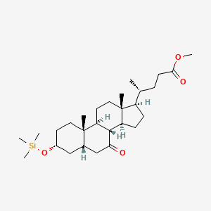 3-triMethylsilyloxy-7-ketolithocholic Methyl ester structure, CAS 77341-09-4