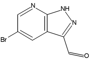 5-BROMO-1H-PYRAZOLO[3,4-B]PYRIDINE-3-CARBALDEHYDE structure, CAS 916326-37-9