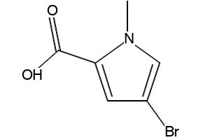 4-BROMO-1-METHYL-1H-PYRROLE-2-CARBOXYLIC ACID structure, CAS 875160-43-3