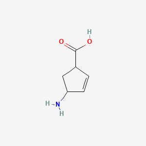 2-Cyclopentene-1-carboxylicacid,4-amino- structure, CAS 344326-33-6