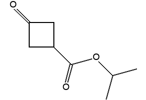 isopropyl3-oxocyclobutane-1-carboxylate structure, CAS 130111-95-4