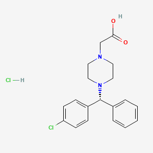 (R)-De(carboxyMethoxy) Cetirizine Acetic Acid Hydrochloride structure, CAS 942132-30-1