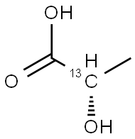 L-Lactic acid-2-13C1 Chemical structure, CAS 740788-63-0