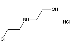 2-((2-chloroethyl)aMino)ethanolHCLSALT structure, CAS 2576-29-6